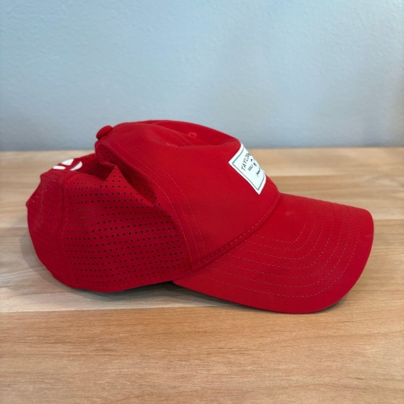 Red Taylor Made Adjustable Men's One Size Sport Golf Breathable Athletic Hat - Picture 3 of 5